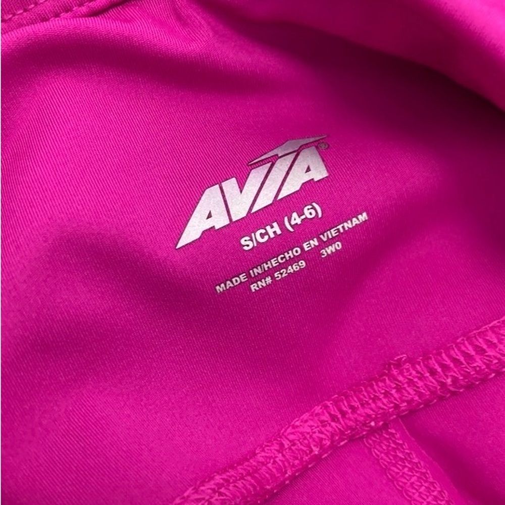 Avia Activewear Women’s Fuchsia Leggings Size Small Side Pockets - Picture 5 of 5